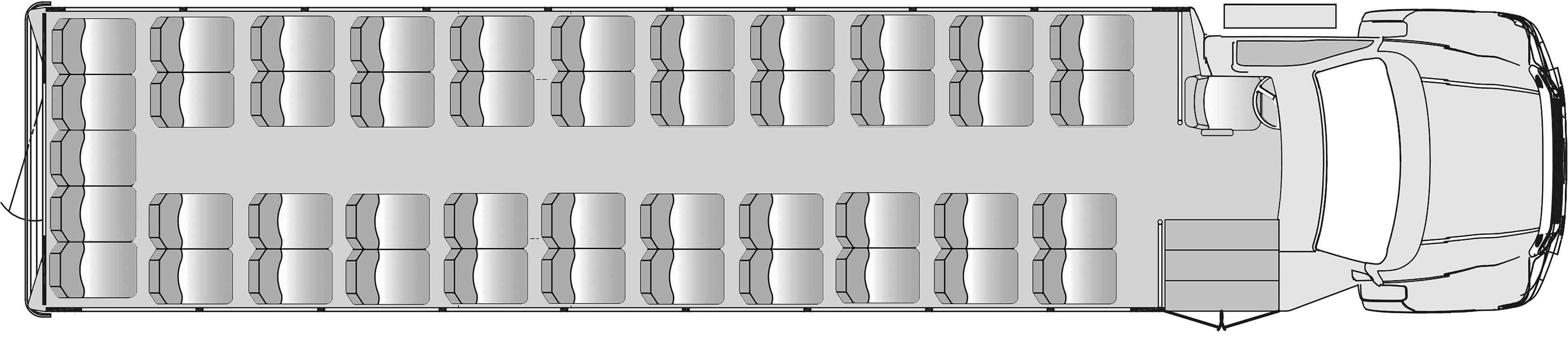 45 Passenger Plus Driver Floorplan Image